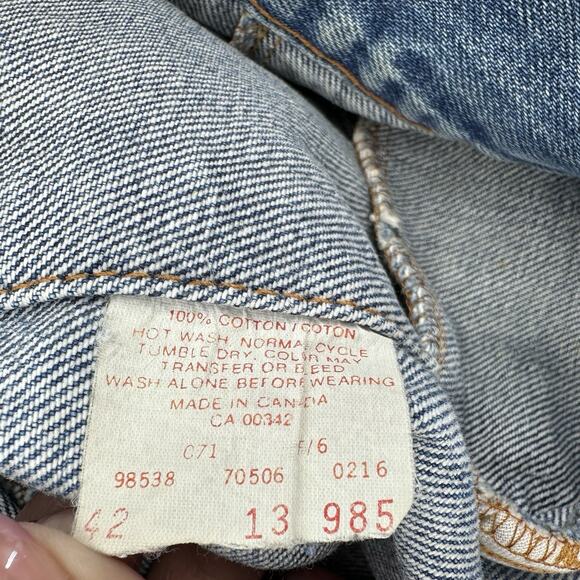 Vintage 70s Levi’s Jacket 70506 0216 Blue Denim Trucker Size 42 Made In Canada - Picture 8 of 12
